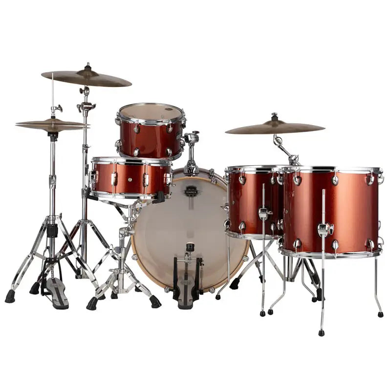 Mapex Mars Birch 5pc Crossover Drum Set Blood Orange Sparkle - Drum Center Of Portsmouth