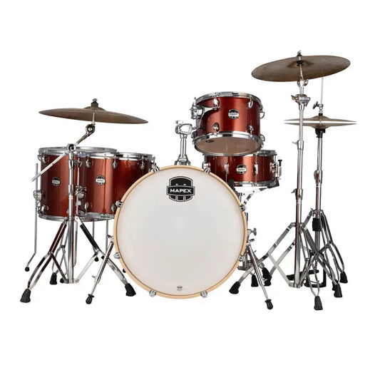 Mapex Mars Birch 5pc Crossover Drum Set Blood Orange Sparkle - Drum Center Of Portsmouth