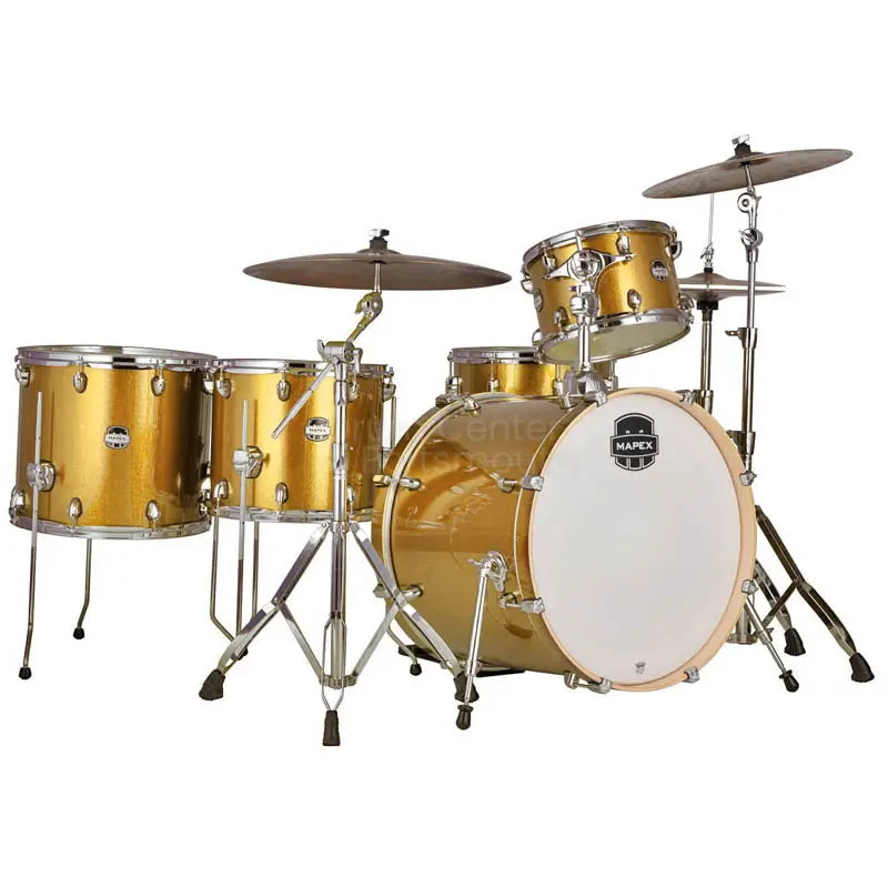 Mapex Mars Birch 5pc Crossover Drum Set Sunflower Sparkle Mapex Mars Birch 5pc Crossover Drum Set Sunflower Sparkle