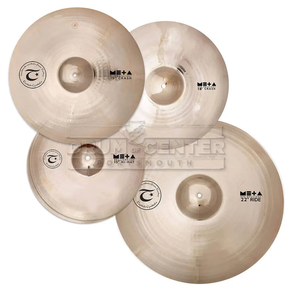 Turkish Meta Brilliant Cymbal Set 15/18/19/22 - Drum Center Of Portsmouth