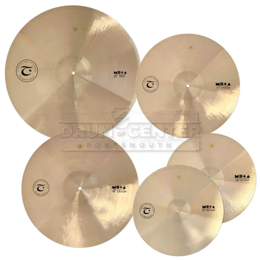 Turkish Meta Classic Cymbal Set 15/17/18/22 - Drum Center Of Portsmouth