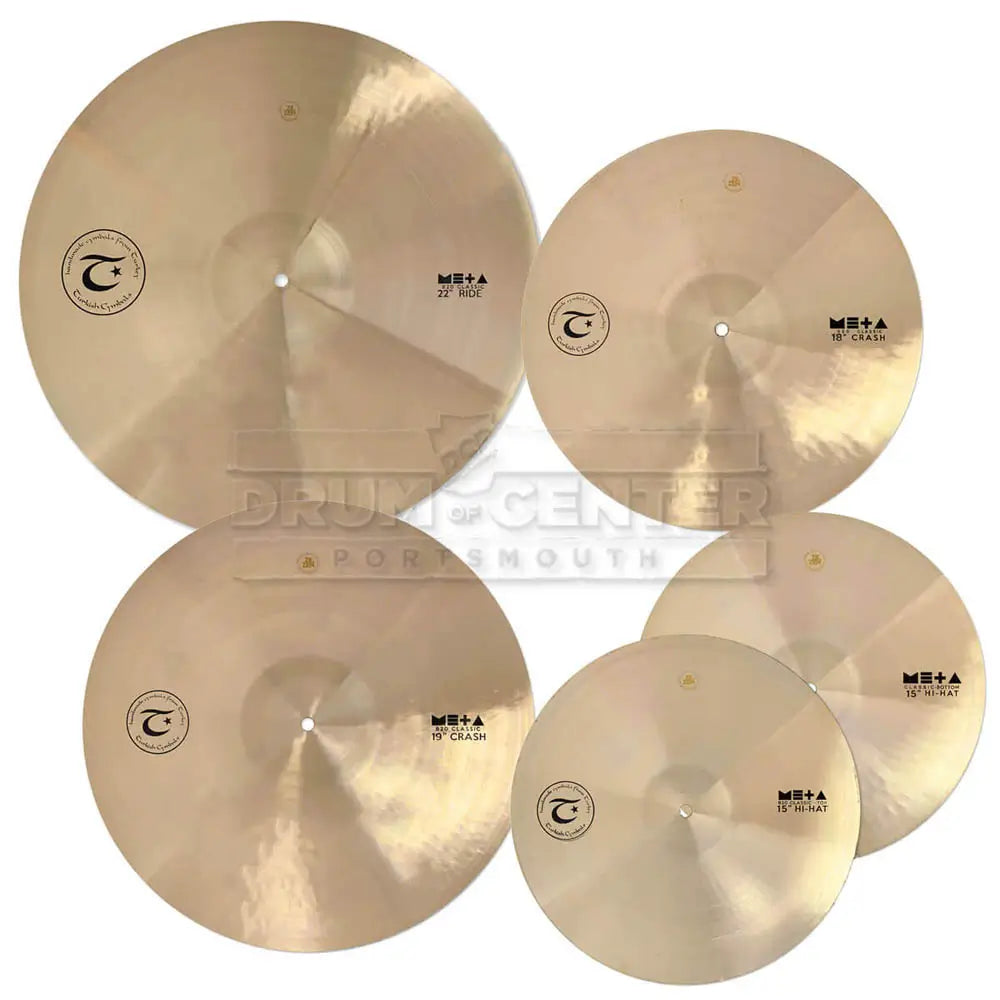 Turkish Meta Classic Cymbal Set 15/18/19/22 - Drum Center Of Portsmouth