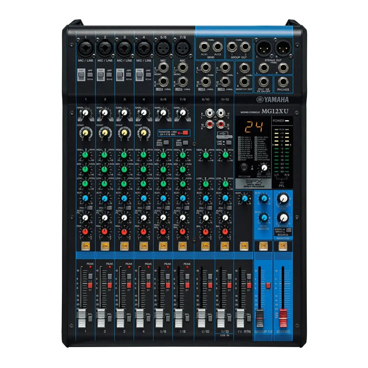 Yamaha MG12XU 12-Input 4-Bus Mixer w/Effects - Drum Center Of Portsmouth