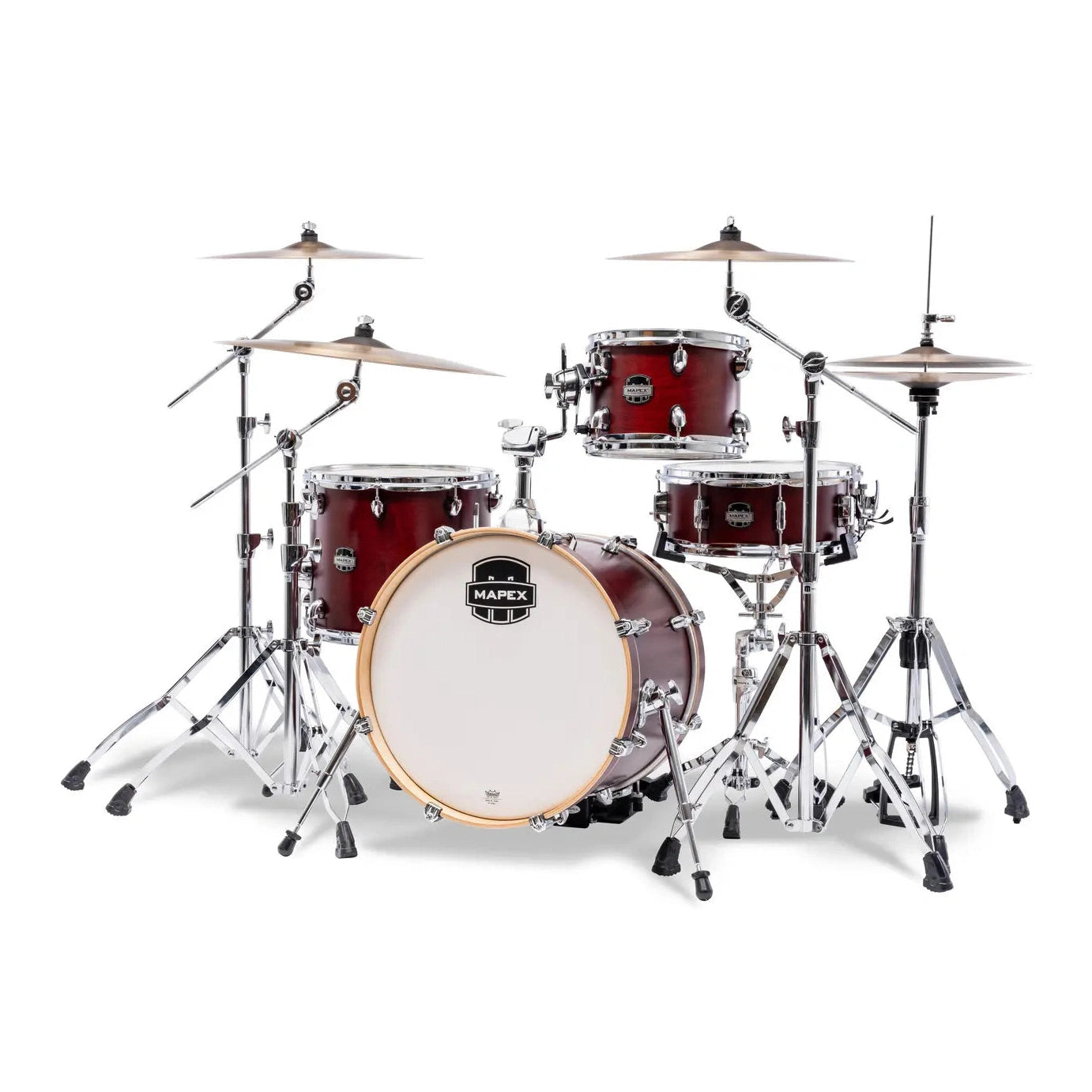 Mapex Mars Maple 4pc Bop Drum Set Merlot Satin