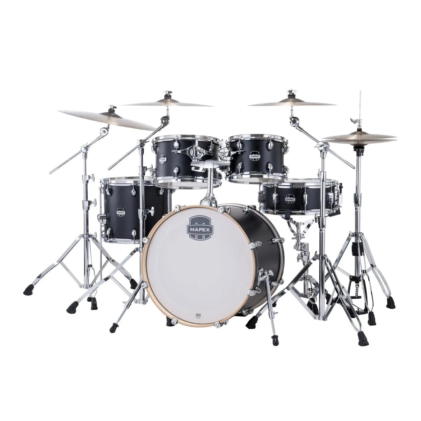 Mapex Mars Maple 5pc Fusion Drum Set Matte Black