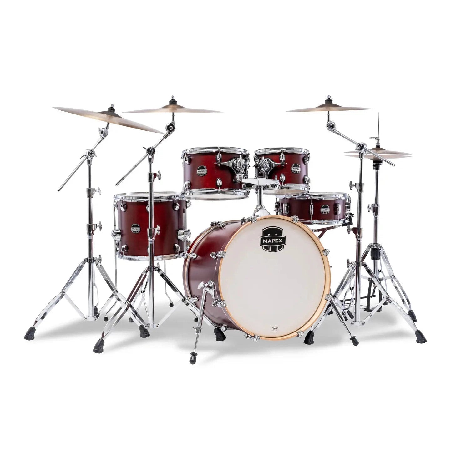 Mapex Mars Maple 5pc Fusion Drum Set Merlot Satin