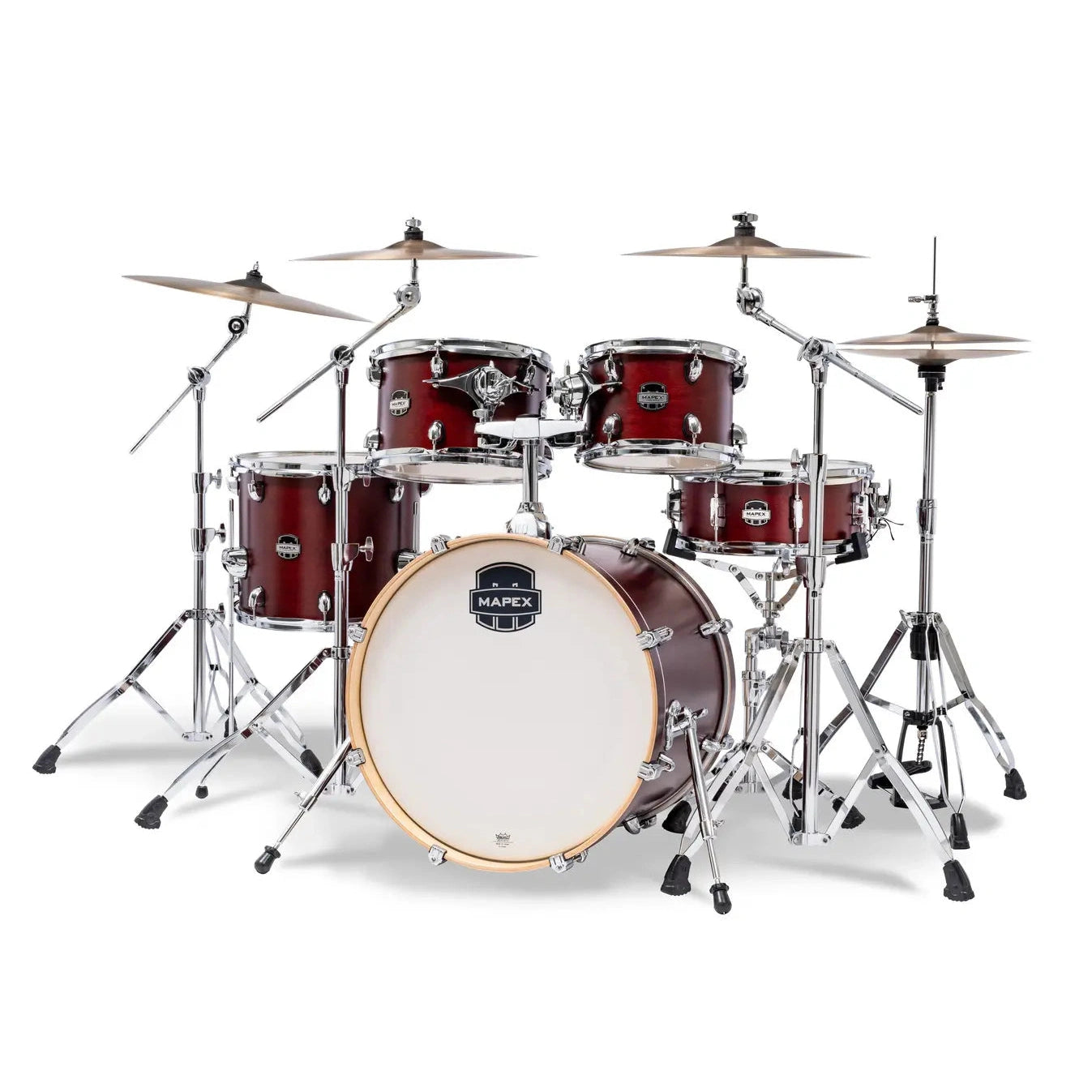 Mapex Mars Maple 5pc Fusion Drum Set Merlot Satin