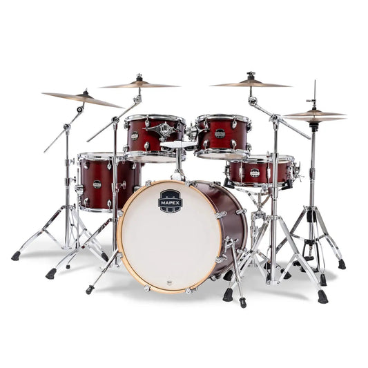Mapex Mars Maple 5pc Fusion Drum Set Merlot Satin