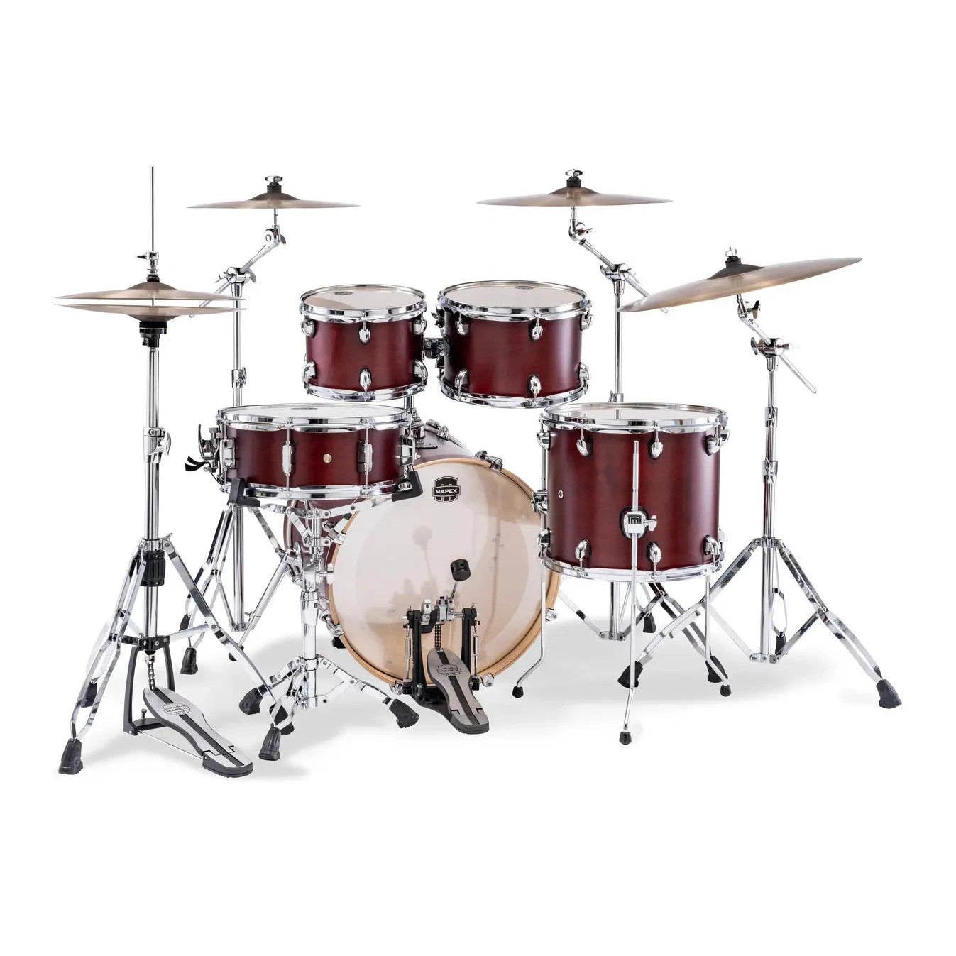 Mapex Mars Maple 5pc Fusion Drum Set Merlot Satin