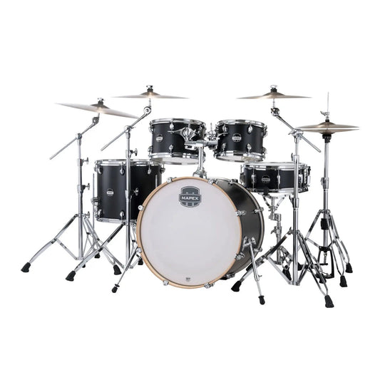 Mapex Mars Maple 5pc Rock Drum Set Matte Black
