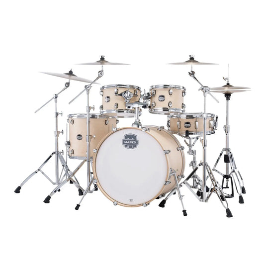 Mapex Mars Maple 5pc Rock Drum Set Natural Satin
