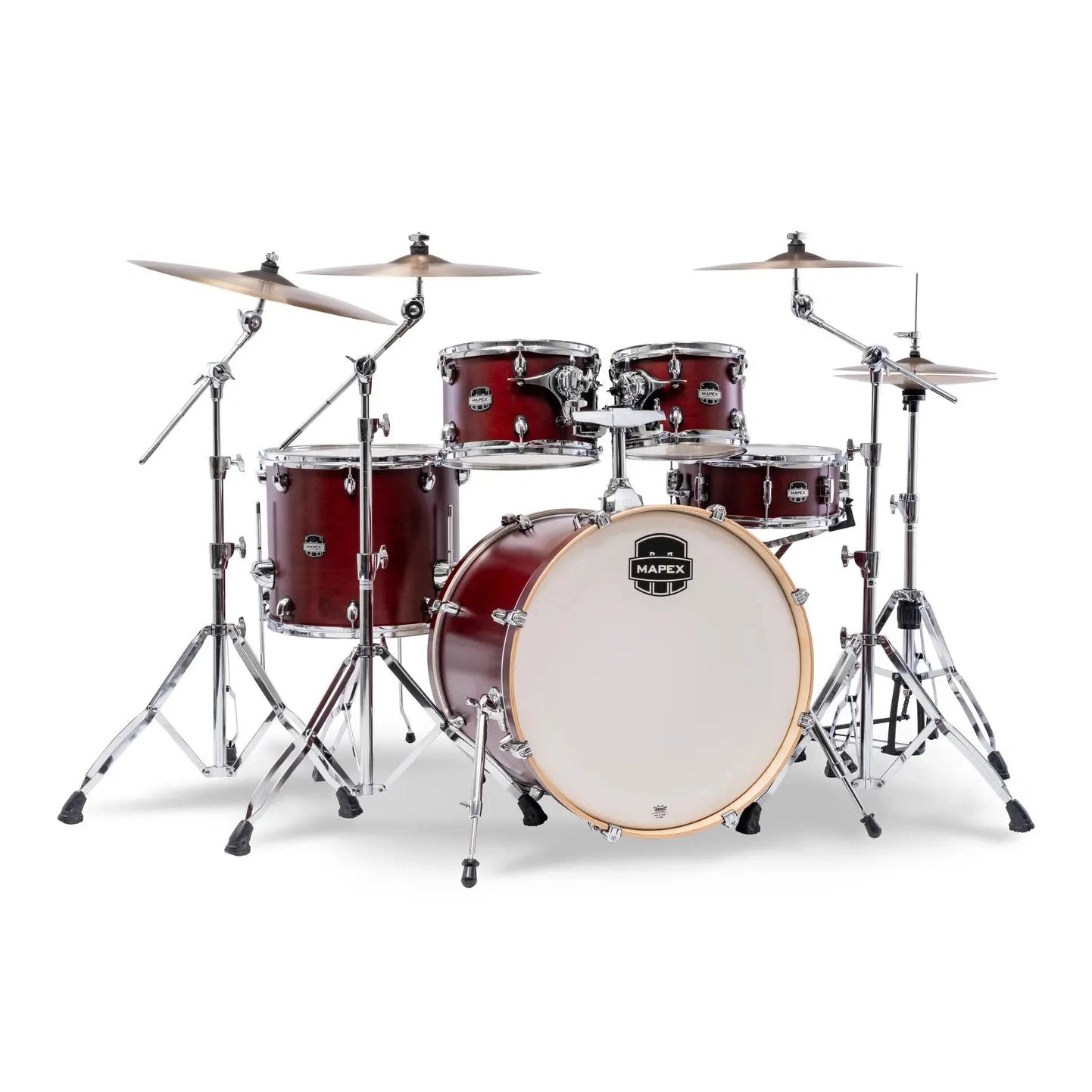 Mapex Mars Maple 5pc Rock Drum Set Merlot Satin