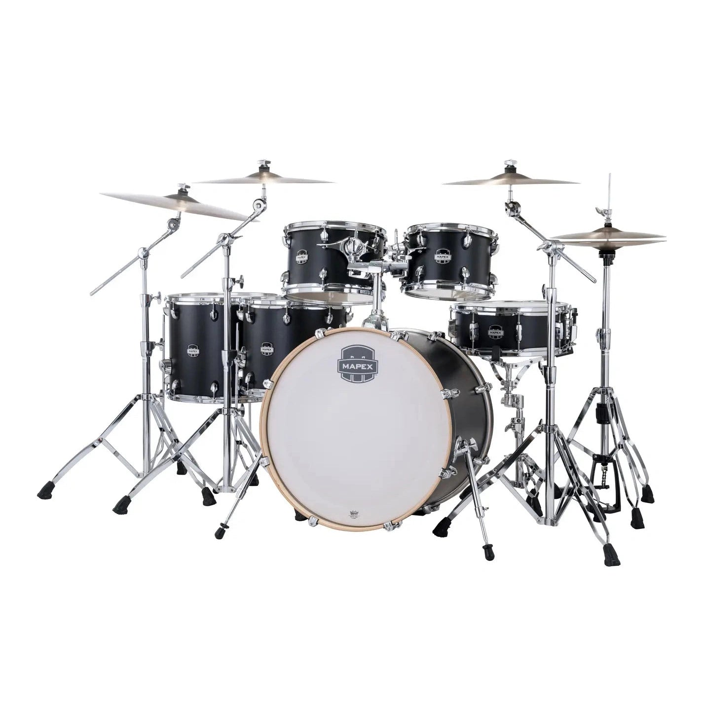 Mapex Mars Maple 6pc Studioease Drum Set Matte Black