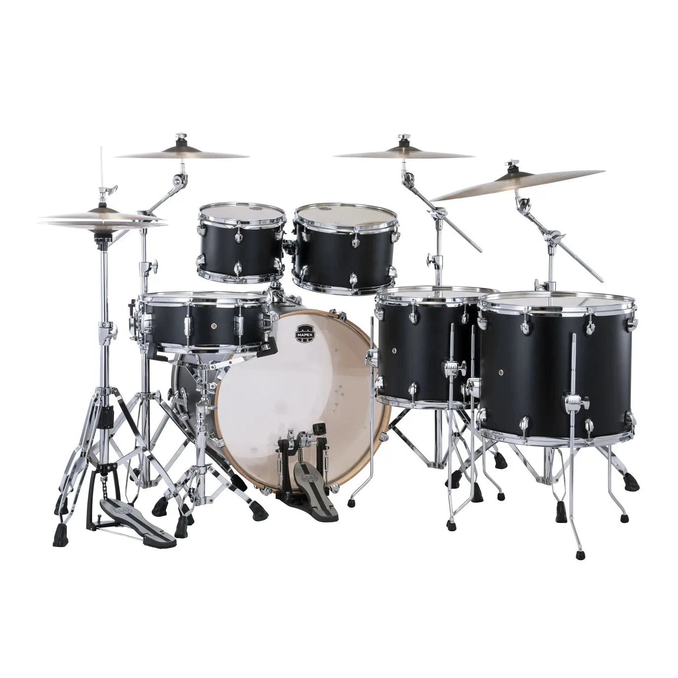 Mapex Mars Maple 6pc Studioease Drum Set Matte Black