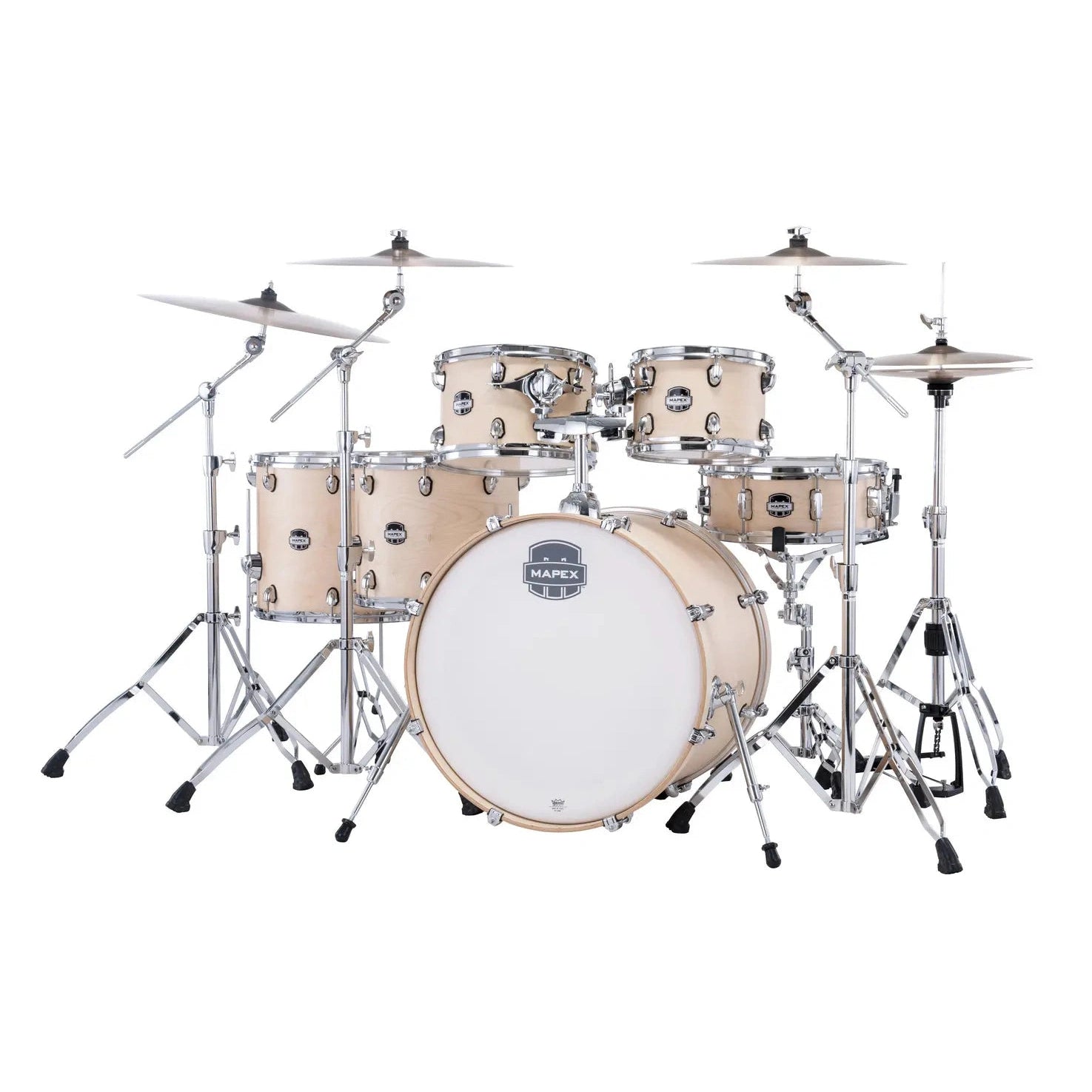 Mapex Mars Maple 6pc Studioease Drum Set Natural Satin
