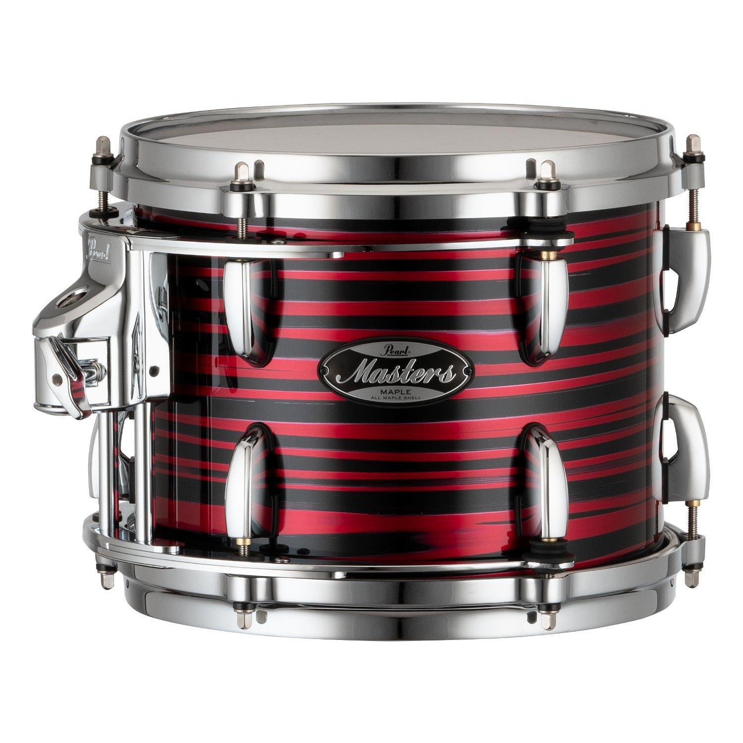 Pearl Masters Maple MM6 Tom 12x9 w/L-Bracket R2 Mount Red Oyster Swirl - Drum Center Of Portsmouth