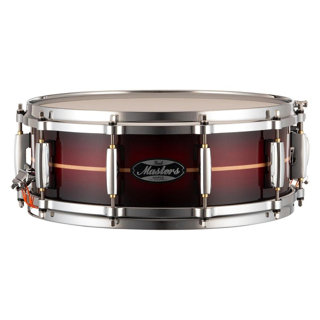 Pearl Masters Maple MM6 Snare Drum 14x5 Red Burst Stripe - Drum Center Of Portsmouth