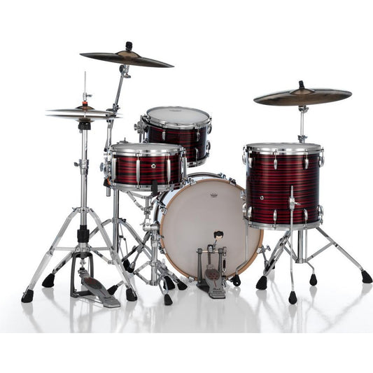 Pearl Masters Maple MM6 3pc Drum Set 20/12/14 w/L-Bracket R2 Mounts Red Oyster Swirl - Drum Center Of Portsmouth