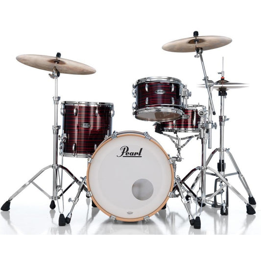 Pearl Masters Maple MM6 3pc Drum Set 20/12/14 w/L-Bracket R2 Mounts Red Oyster Swirl - Drum Center Of Portsmouth