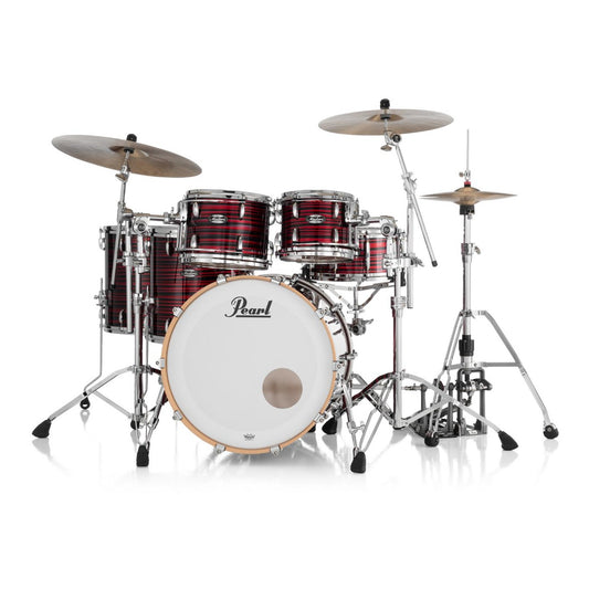 Pearl Masters Maple MM6 4pc Drum Set w/22x18BD w/Standard R2 Mounts Red Oyster Swirl - Drum Center Of Portsmouth