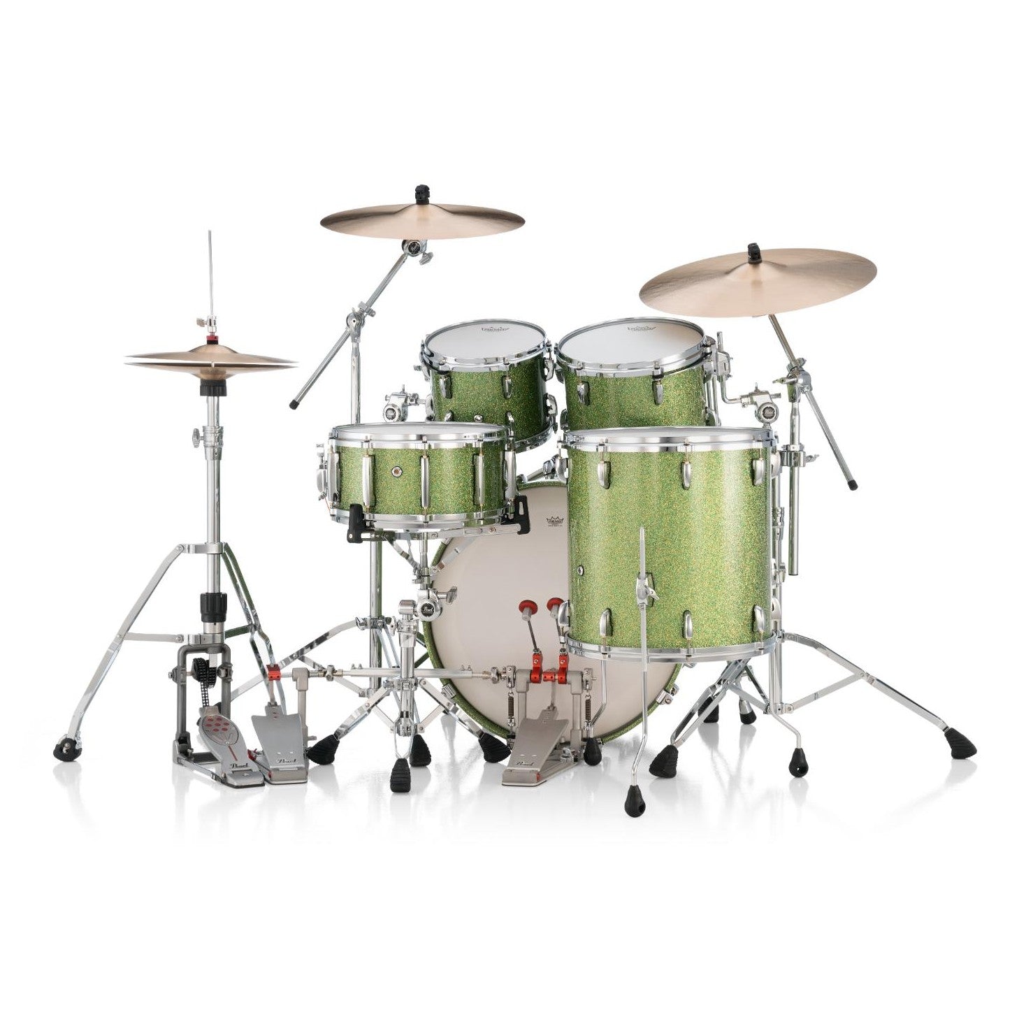 Pearl Masters Maple MM6 4pc Drum Set w/22x16BD w/L-Bracket R2 Mounts Shimmer of Oz - Drum Center Of Portsmouth