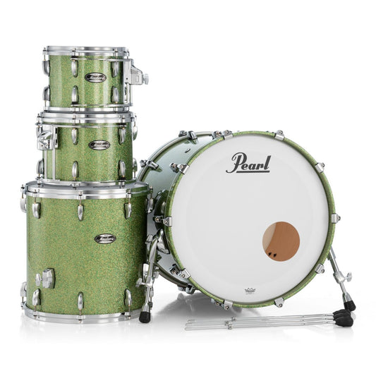 Pearl Masters Maple MM6 4pc Drum Set w/22x16BD w/L-Bracket R2 Mounts Shimmer of Oz - Drum Center Of Portsmouth