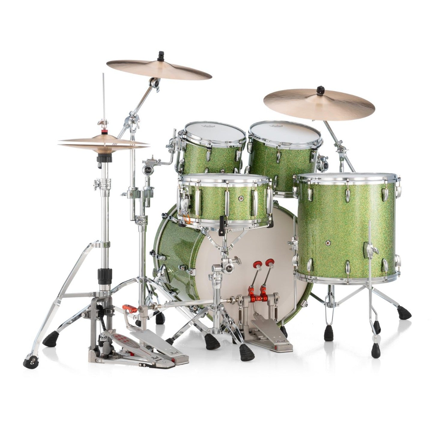 Pearl Masters Maple MM6 4pc Drum Set w/22x16BD w/L-Bracket R2 Mounts Shimmer of Oz - Drum Center Of Portsmouth