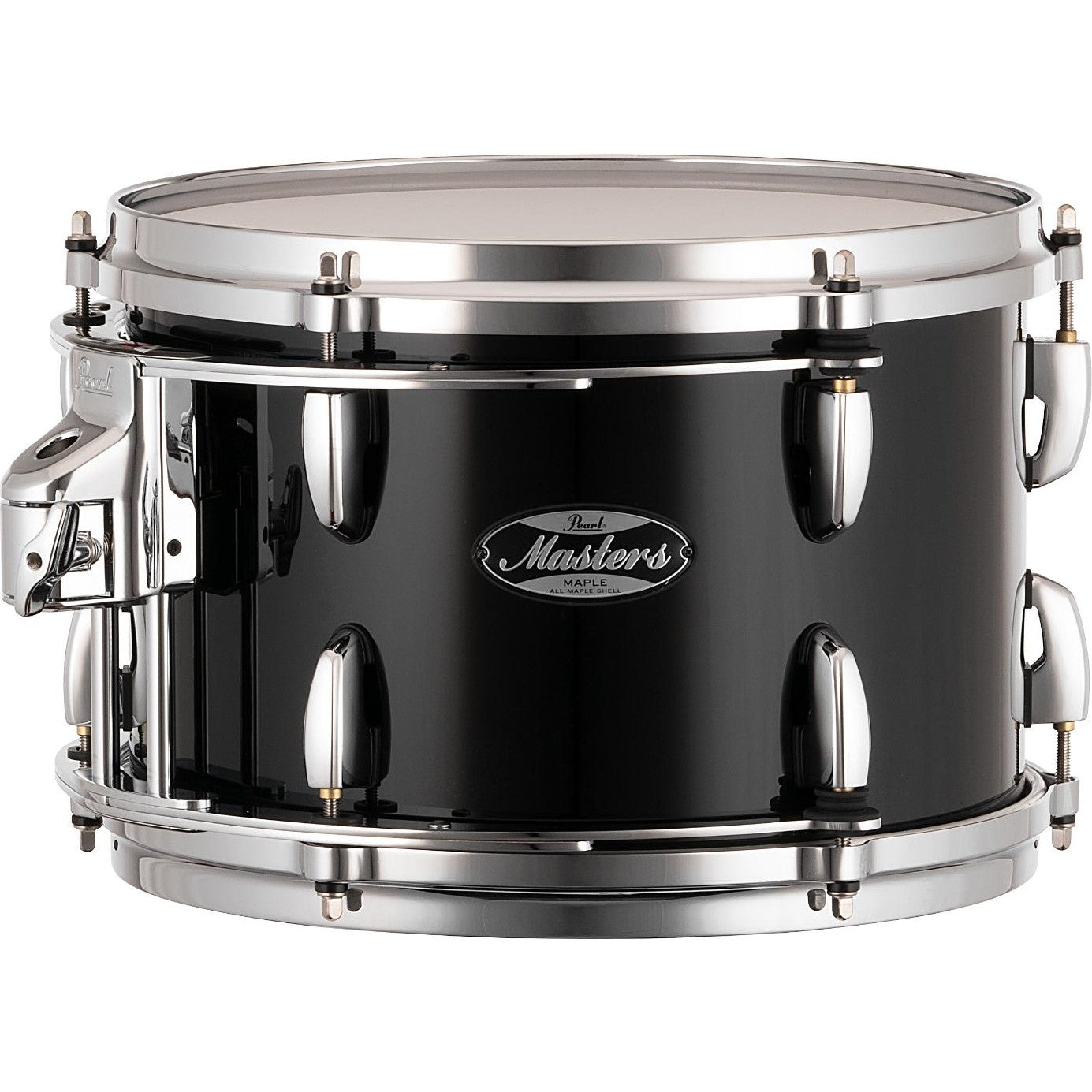 Pearl Masters Maple MM6 Tom 12x8 w/L-Bracket R2 Mount Piano Black - Drum Center Of Portsmouth