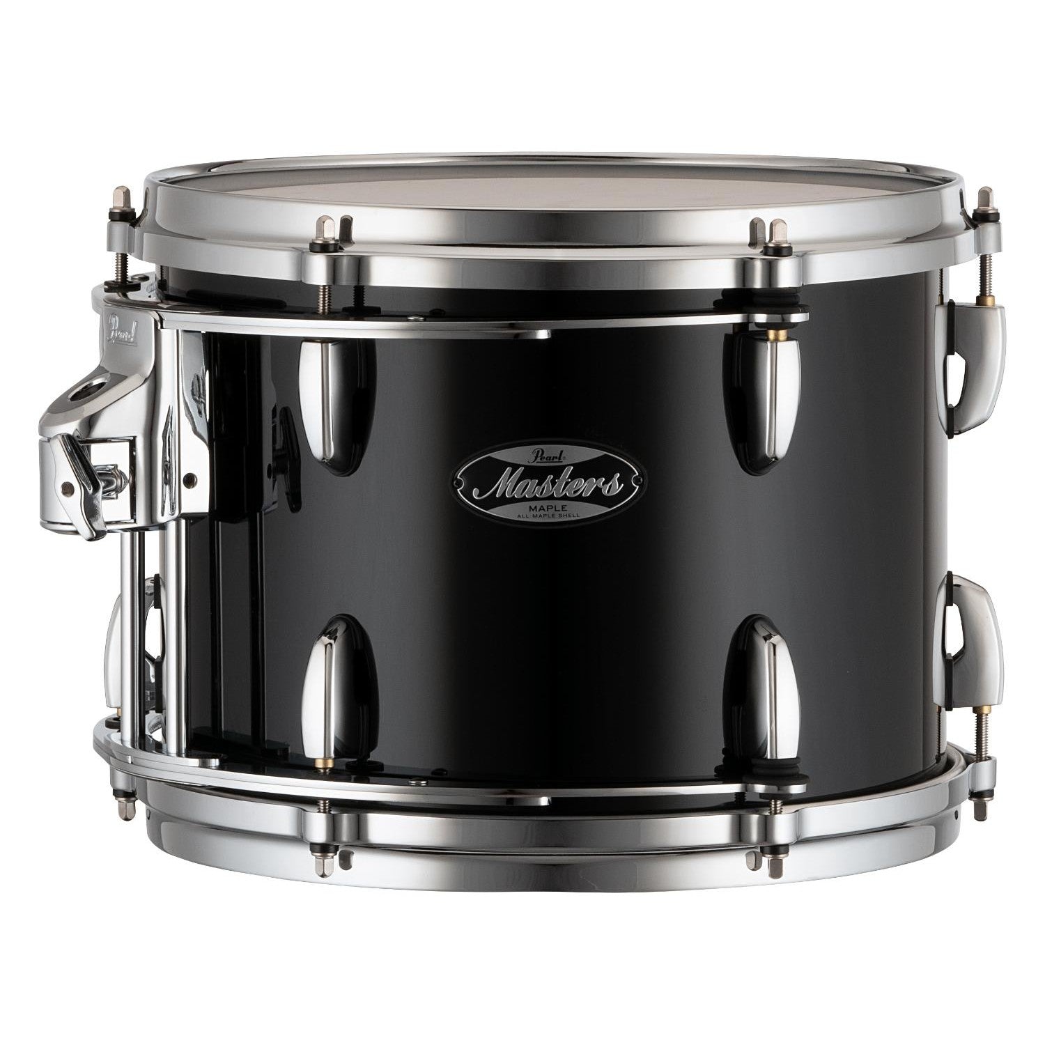 Pearl Masters Maple MM6 Tom 12x9 w/L-Bracket R2 Mount Piano Black - Drum Center Of Portsmouth
