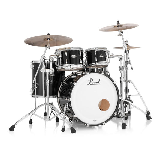 Pearl Masters Maple MM6 4pc Drum Set w/22x16BD w/Standard R2 Mounts Piano Black - Drum Center Of Portsmouth