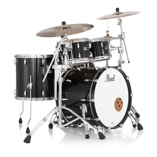 Pearl Masters Maple MM6 4pc Drum Set w/22x16BD w/Standard R2 Mounts Piano Black - Drum Center Of Portsmouth