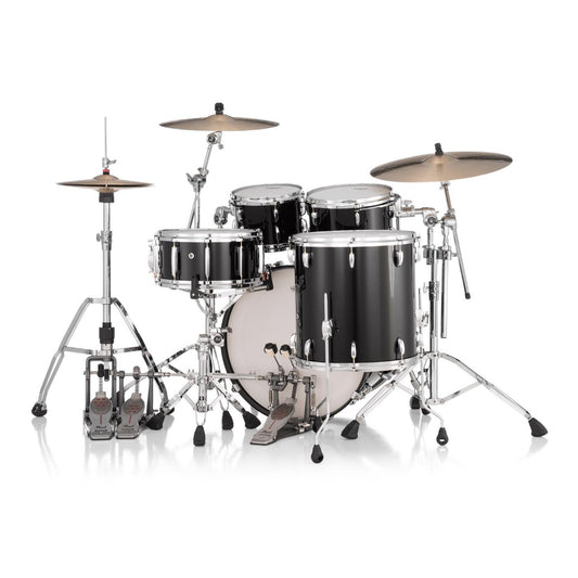 Pearl Masters Maple MM6 4pc Drum Set w/22x16BD w/Standard R2 Mounts Piano Black - Drum Center Of Portsmouth
