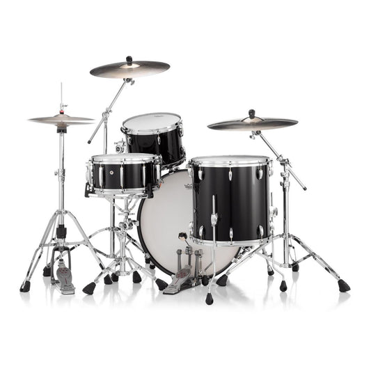 Pearl Masters Maple MM6 3pc Drum Set 24/13/16 w/L-Bracket R2 Mounts Piano Black - Drum Center Of Portsmouth