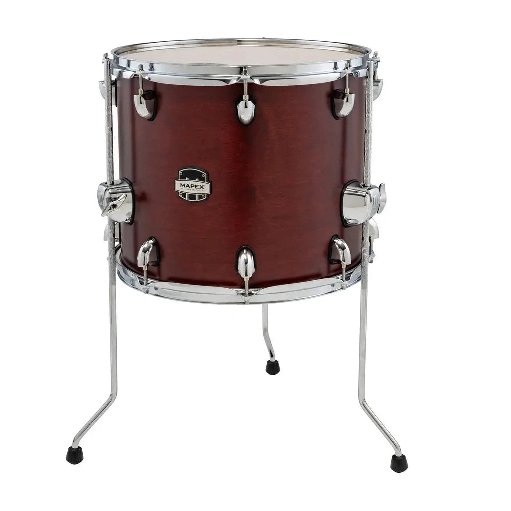 Mapex Mars Maple Floor Tom 14x14 Merlot Satin - Drum Center Of Portsmouth