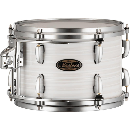 Pearl Masters Maple/Gum Tom 12x8 w/L-Bracket R2 Mount White Ice Swirl - Drum Center Of Portsmouth