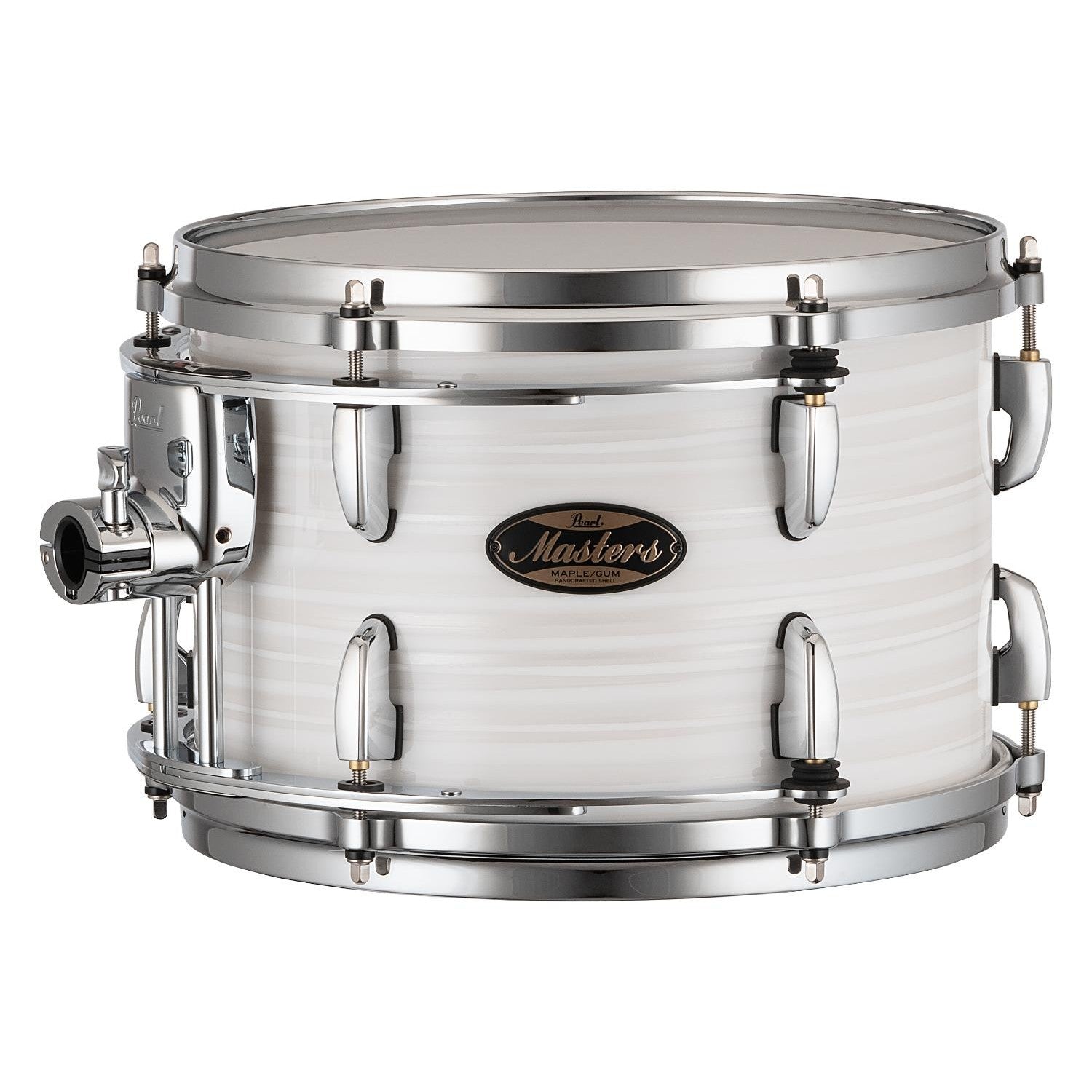 Pearl Masters Maple/Gum Tom 12x8 w/Standard R2 Mount White Ice Swirl - Drum Center Of Portsmouth