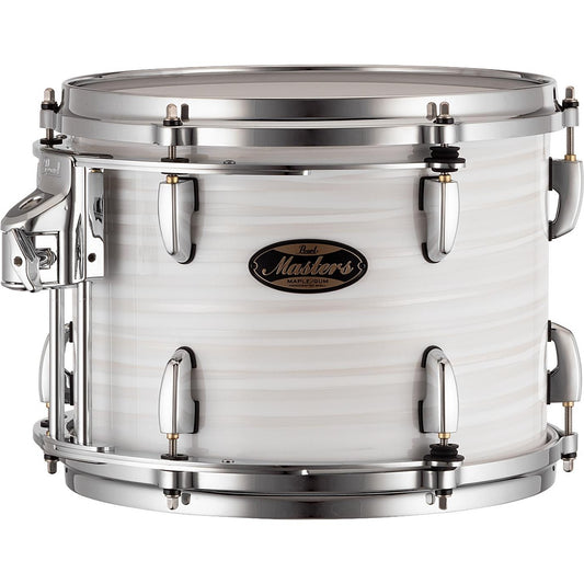 Pearl Masters Maple/Gum Tom 12x9 w/L-Bracket R2 Mount White Ice Swirl - Drum Center Of Portsmouth