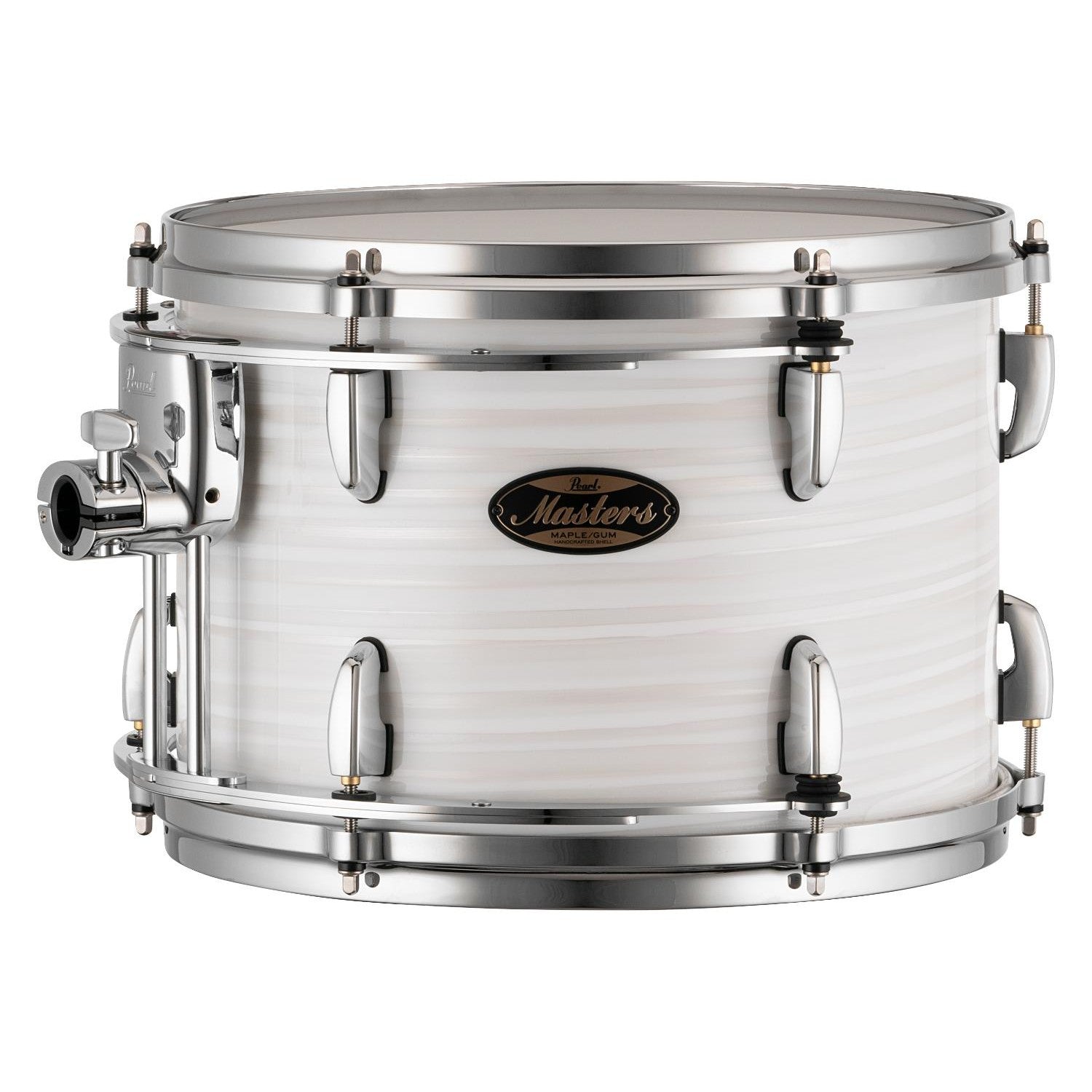 Pearl Masters Maple/Gum Tom 13x9 w/Standard R2 Mount White Ice Swirl - Drum Center Of Portsmouth