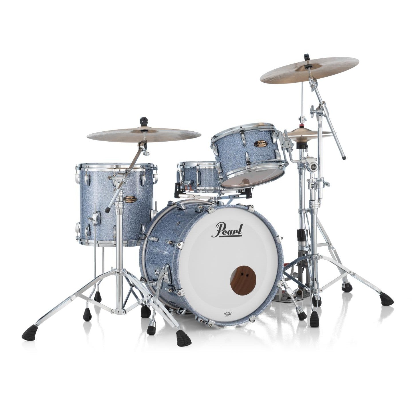 Pearl Masters Maple Gum 3pc Drum Set Crystal Rain 20/12/14 - Drum Center Of Portsmouth