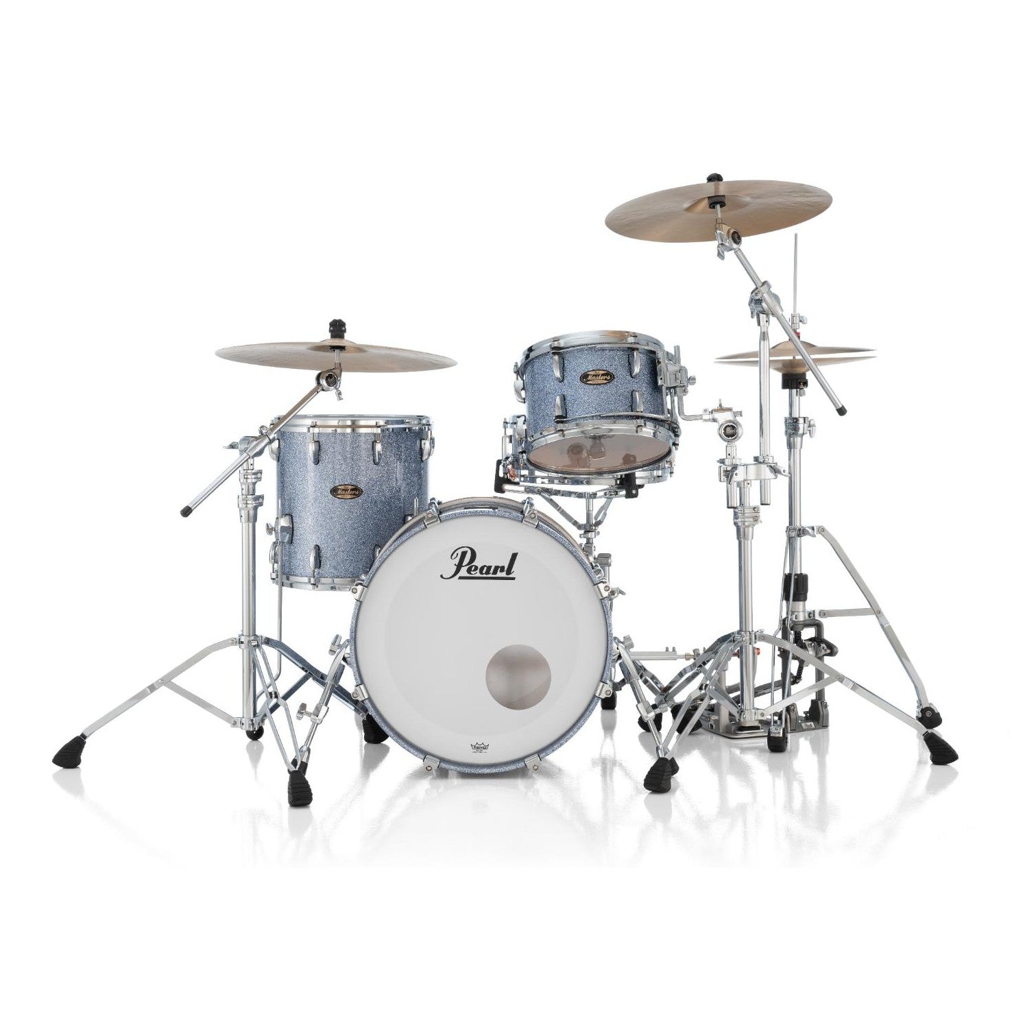 Pearl Masters Maple Gum 3pc Drum Set Crystal Rain 20/12/14 - Drum Center Of Portsmouth
