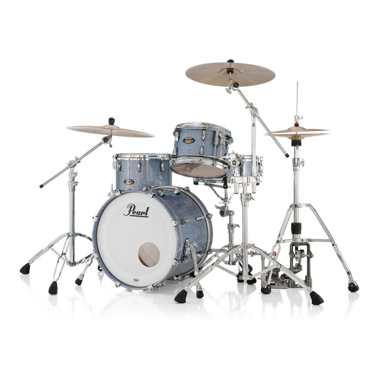 Pearl Masters Maple Gum 3pc Drum Set Crystal Rain 20/12/14 - Drum Center Of Portsmouth