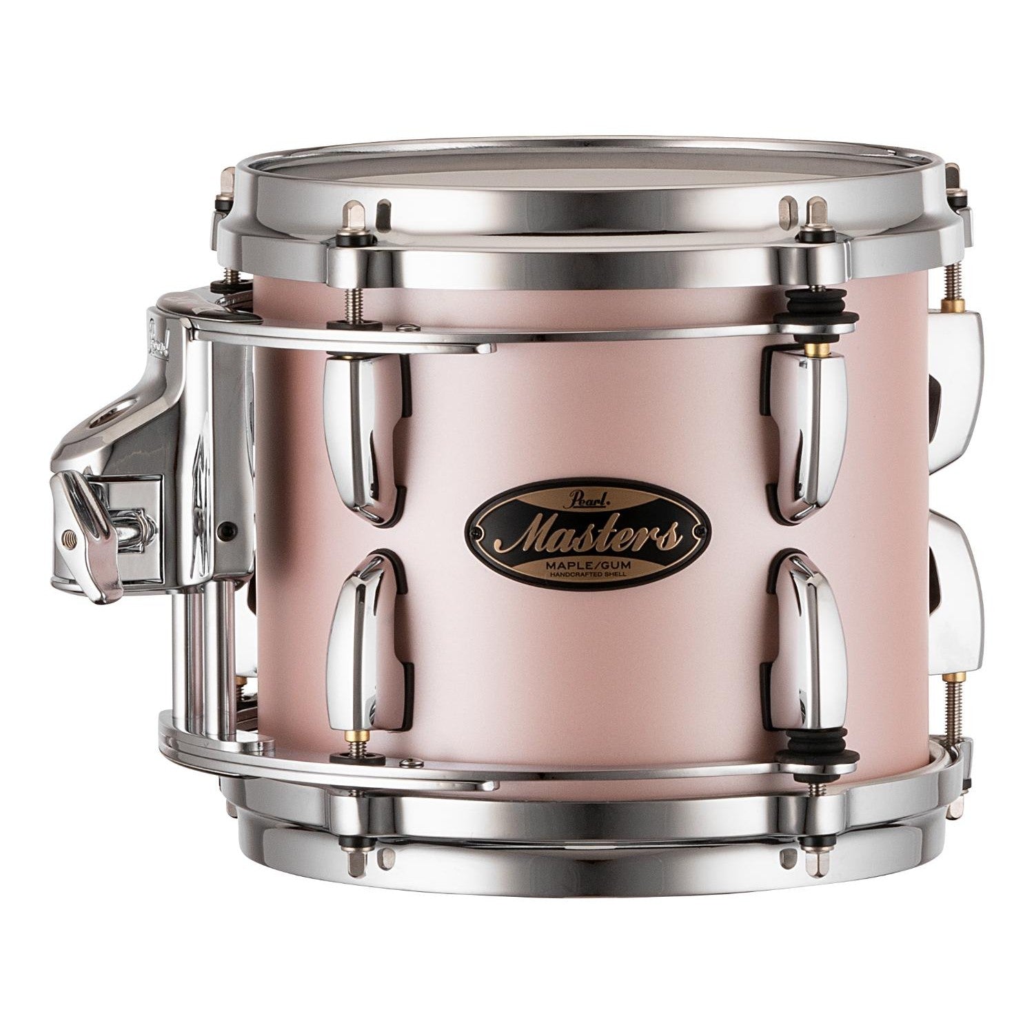Pearl Masters Maple/Gum Tom 8x7 w/L-Bracket R2 Mount Satin Rose Gold - Drum Center Of Portsmouth