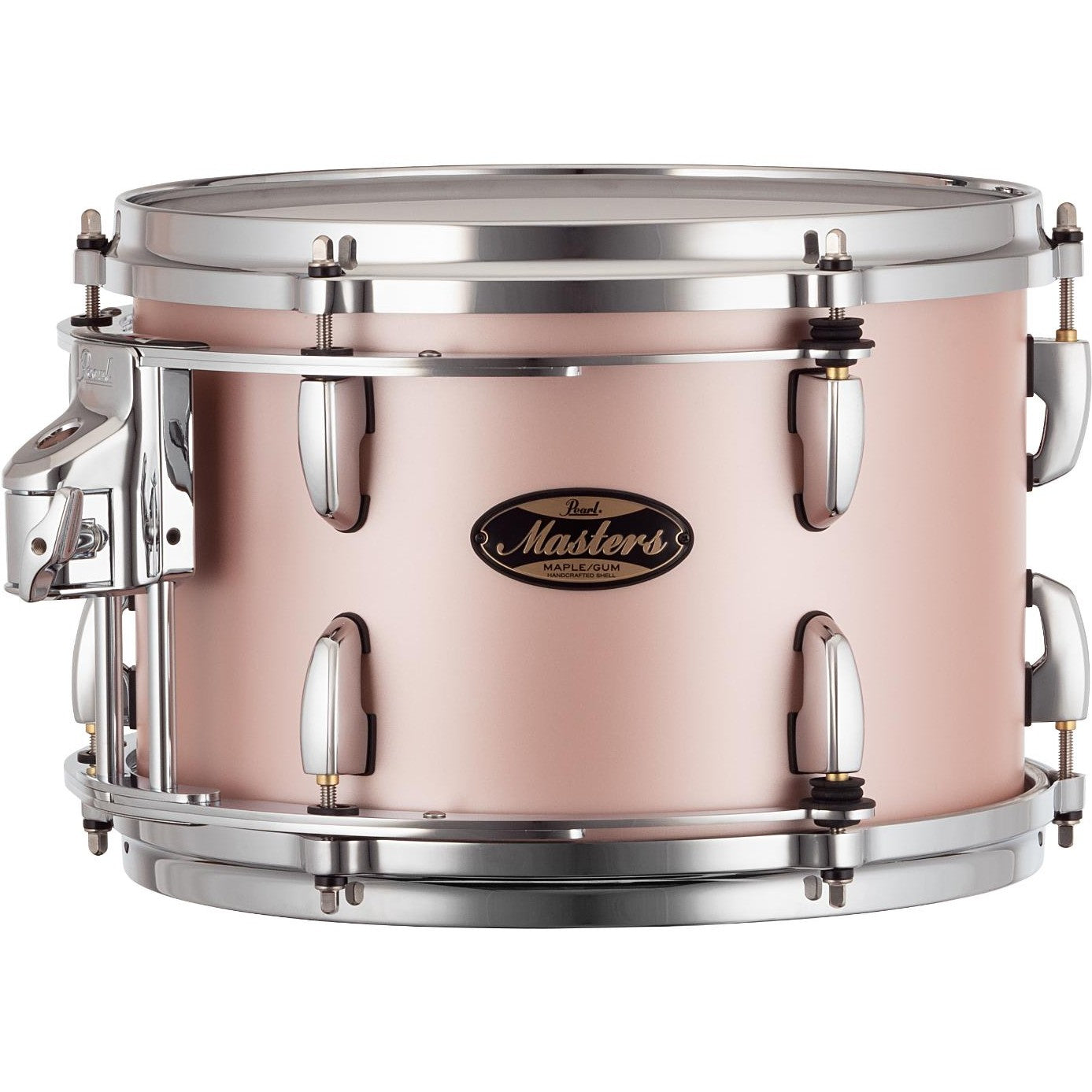 Pearl Masters Maple/Gum Tom 12x8 w/L-Bracket R2 Mount Satin Rose Gold - Drum Center Of Portsmouth