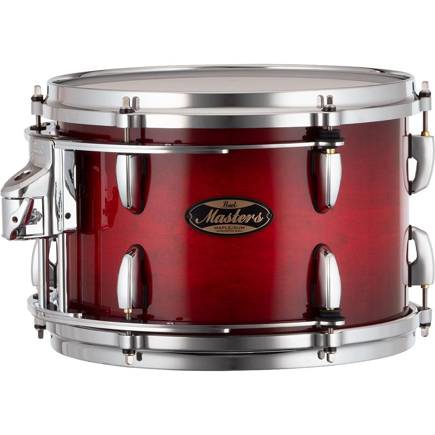 Pearl Masters Maple/Gum Tom 12x8 w/L-Bracket R2 Mount Deep Redburst - Drum Center Of Portsmouth