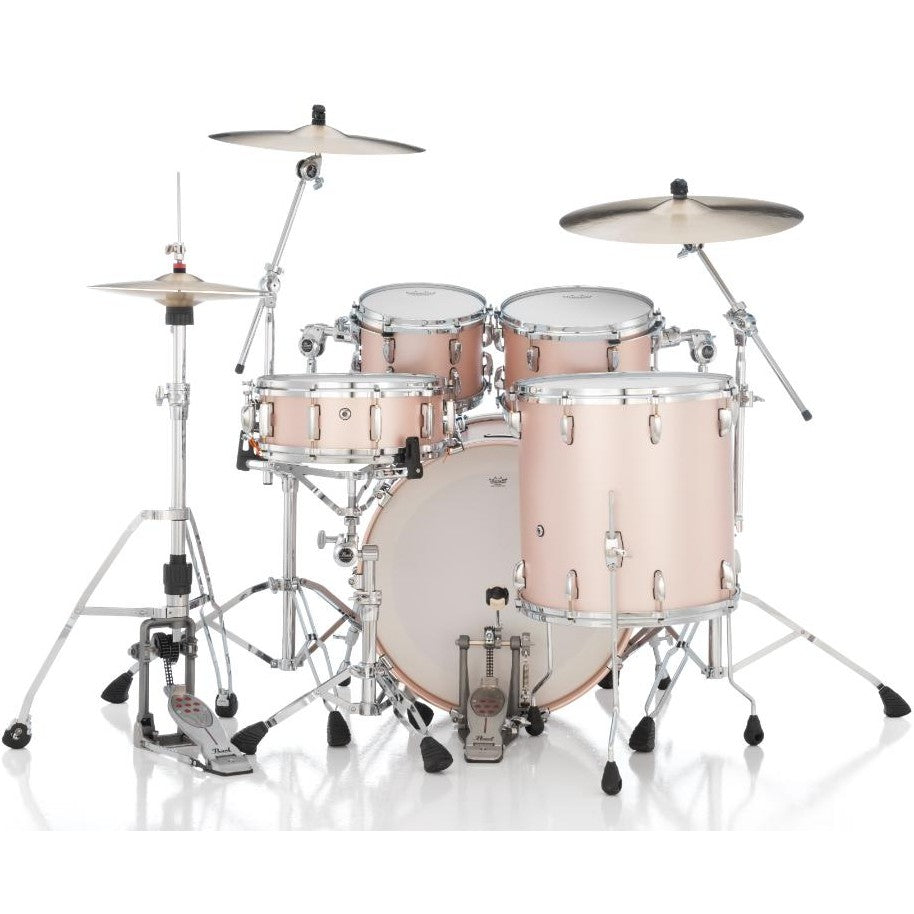 Pearl Masters Maple/Gum 4pc Drum Set w/22x18BD w/Standard R2s Satin Rose Gold - Drum Center Of Portsmouth