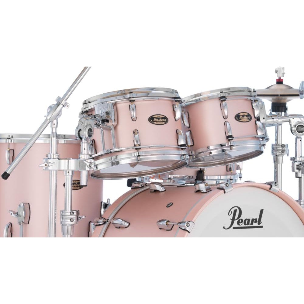 Pearl Masters Maple/Gum 4pc Drum Set w/22x18BD w/Standard R2s Satin Rose Gold - Drum Center Of Portsmouth