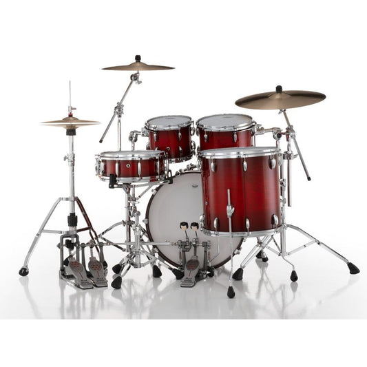 Pearl Masters Maple/Gum 4pc Drum Set w/22x18BD w/Standard R2s Deep Redburst - Drum Center Of Portsmouth