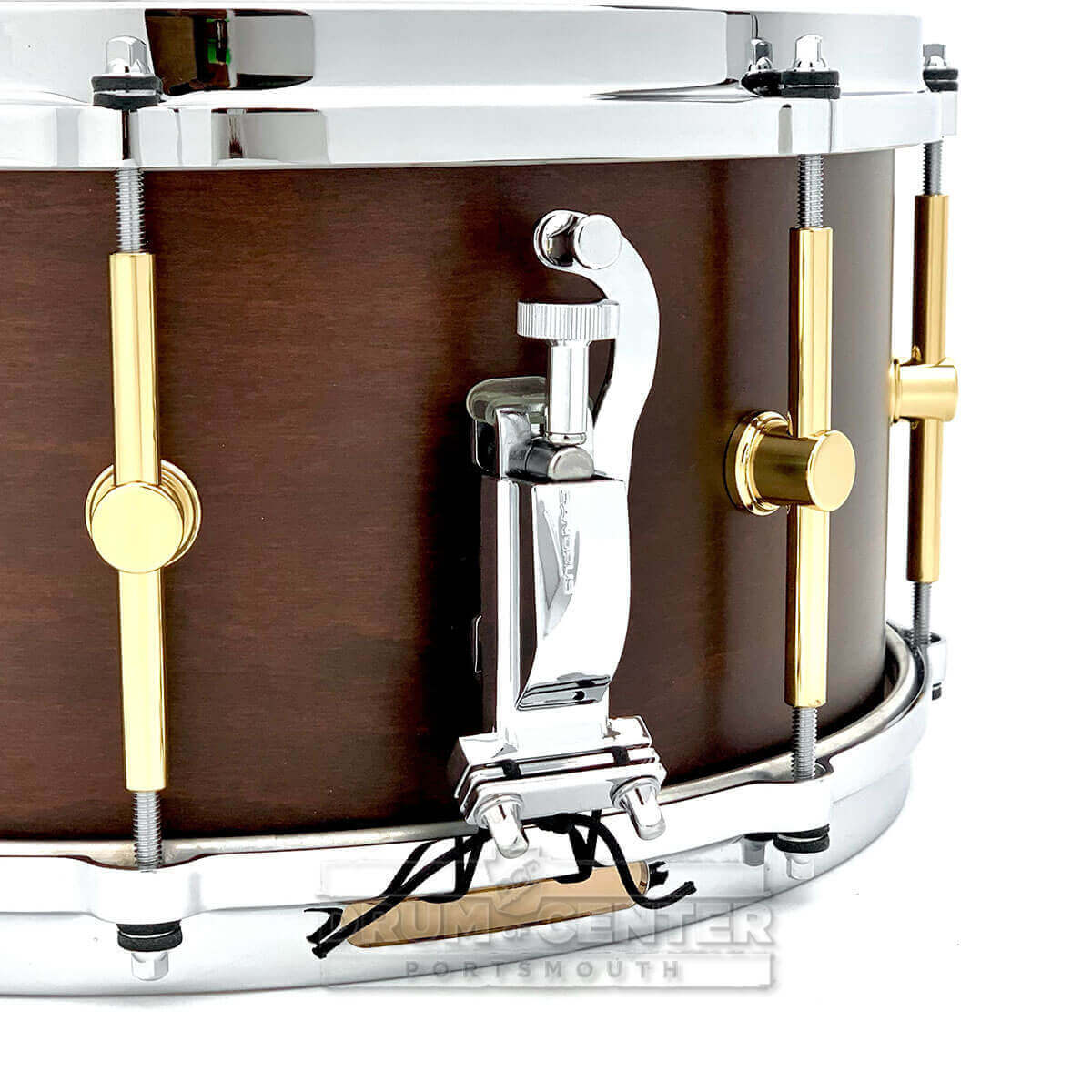 Canopus 'The Maple' 10ply Snare Drum 14x6.5 w/Cast Hoops - Bitter Brown Oil