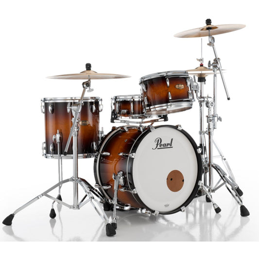 Pearl Masters Maple Pure 3pc Drum Set 20/12/14 w/L-Bracket R2 Mounts Vintage Tobacco Burst - Drum Center Of Portsmouth