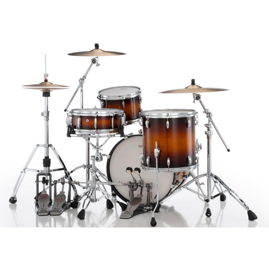 Pearl Masters Maple Pure 3pc Drum Set 20/12/14 w/L-Bracket R2 Mounts Vintage Tobacco Burst - Drum Center Of Portsmouth